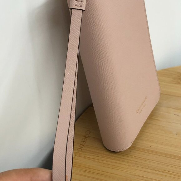 Kate Spade New York Cameron Zip Leather Wristlet for iPhone Xs Max (Warmvellum) - Picture 11 of 16